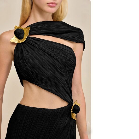 Cult Gaia Loah pleated cut-out dress Size S NEW - Picture 11 of 13